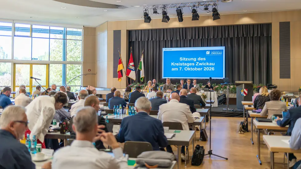 Kreistagssitzung am Mittwoch in der Sachsenlandhalle Glauchau