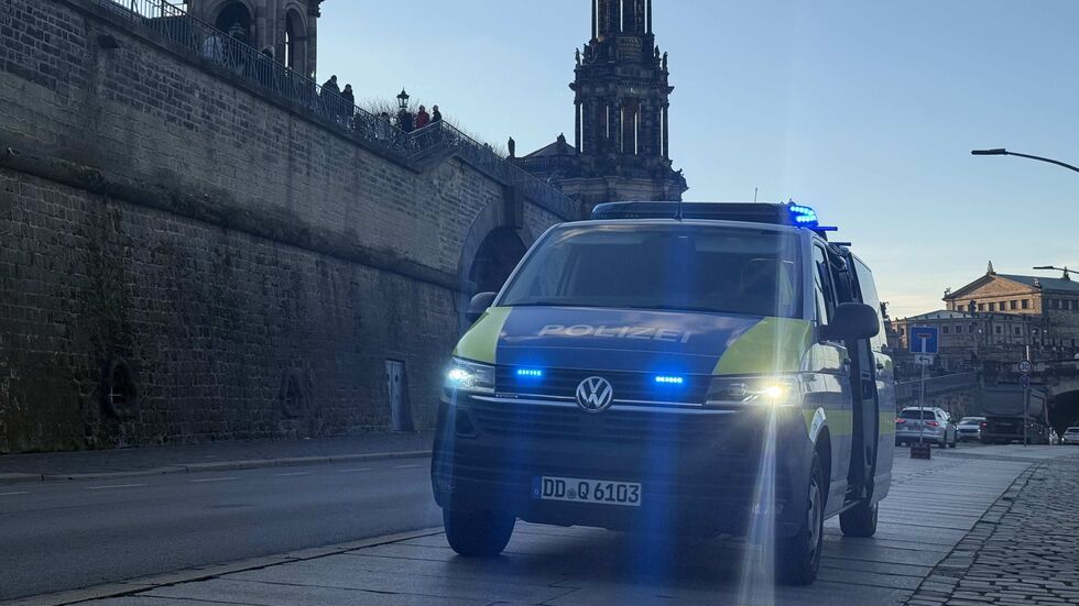 Die Polizei vor Ort.