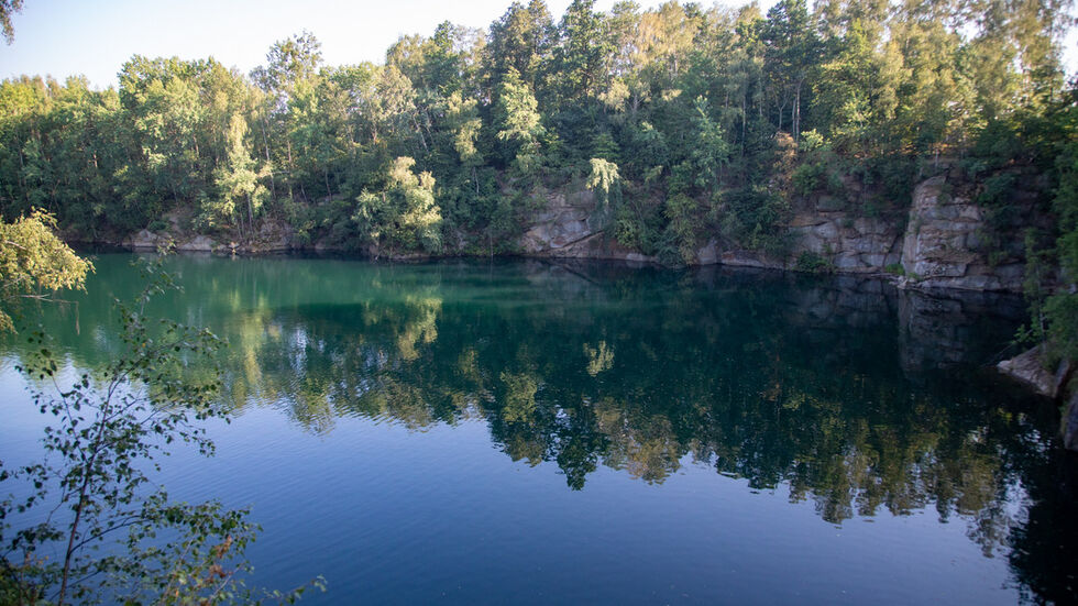 Der Steinbruch am Bischofswerdaer Napoleonstein. 