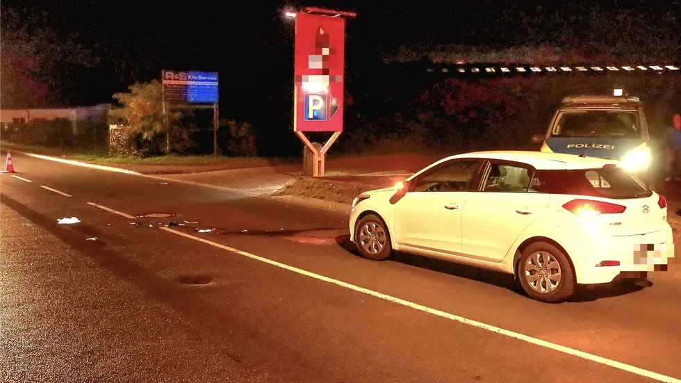 Die Unfallstelle auf der Lausener Straße in Leipzig-Grünau.