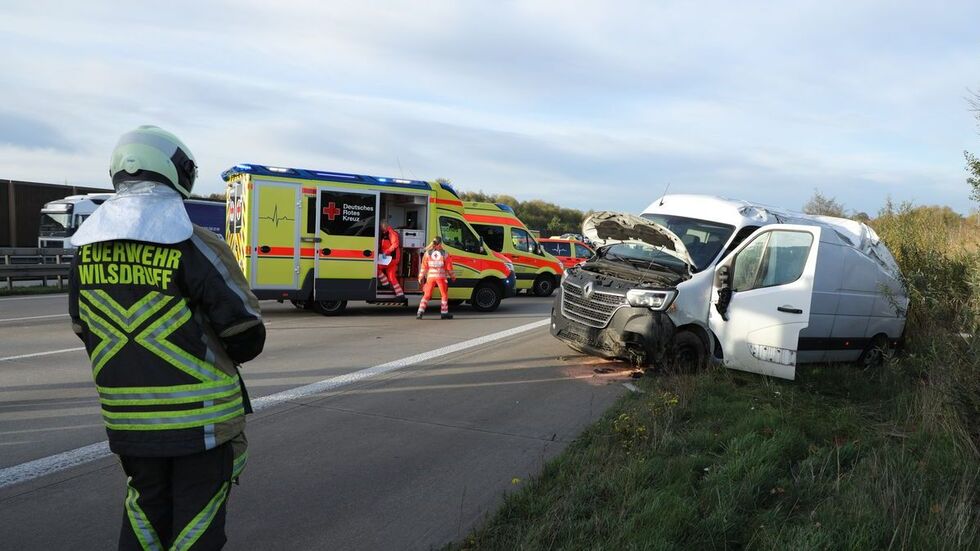 Die Einsatzkräfte vor Ort.