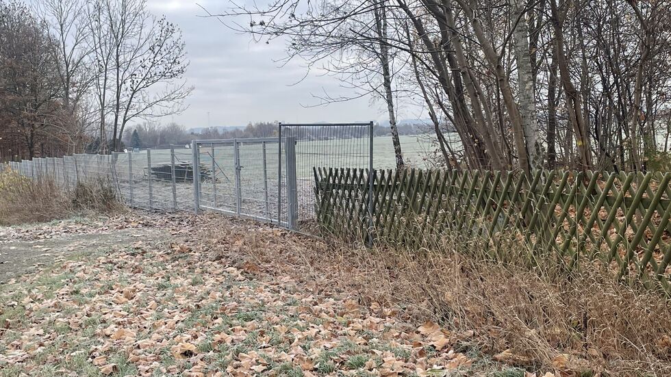 In der vorigen Woche waren noch neuer und alter Zaun nebeneinander zu sehen.