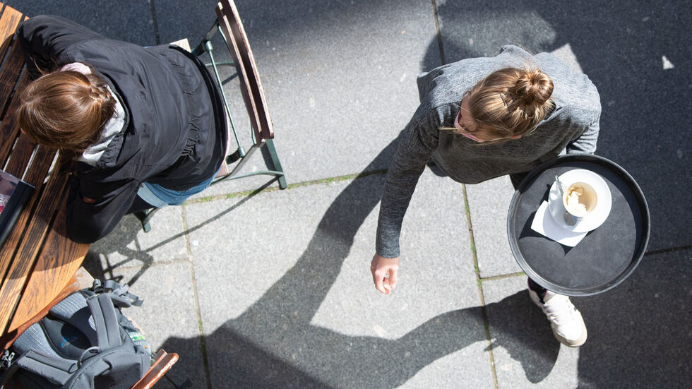 Kellnerin in Dresden (Symbolbild)