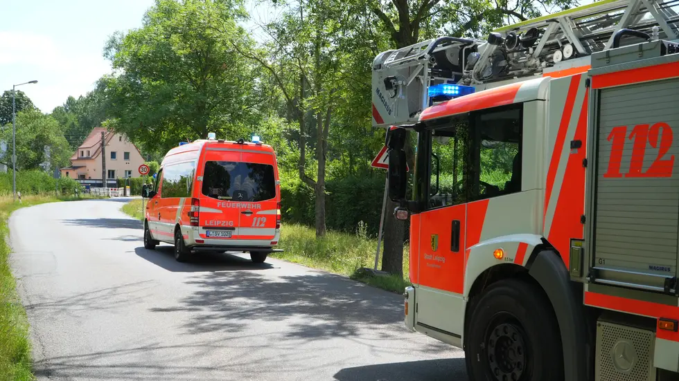 Der Bereich rings um das Gasleck wurde aus Sicherheitsgründen gesperrt.