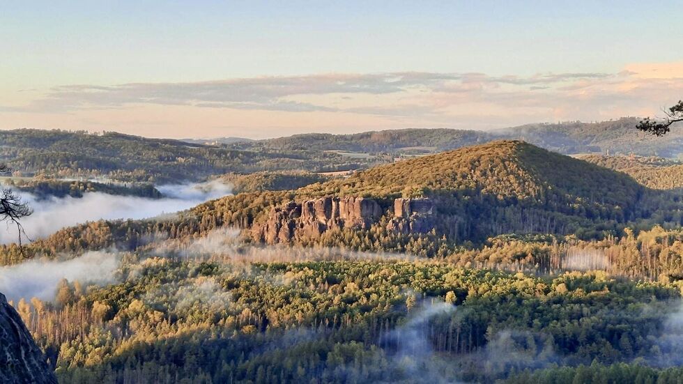 Ein Blick in die Sächsische Schweiz - so idyllisch, und doch so gefährlich.