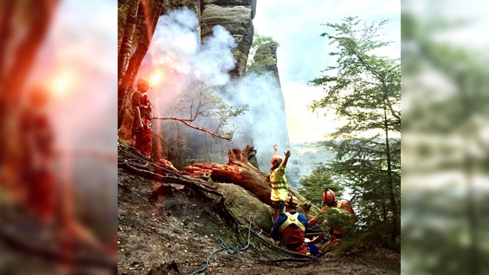 Die Bergwacht hatte am Mittwoch alle Hände voll zu tun. 