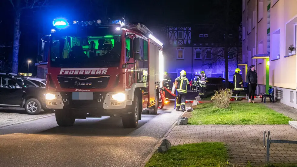 ...und auch in Zwönitz am Samstagabend auf den Plan.