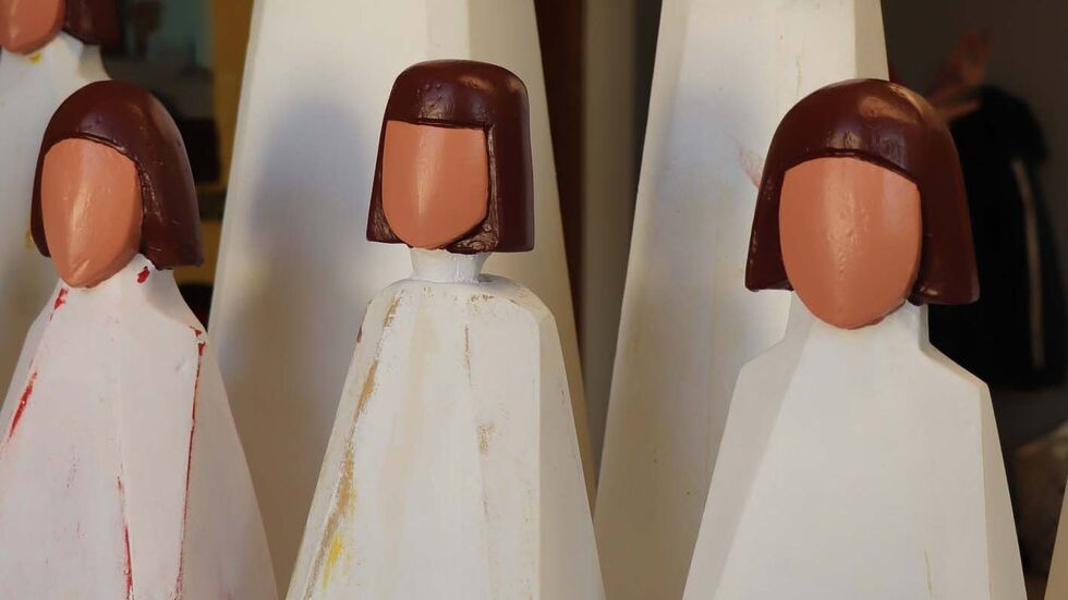 Die Schachfiguren aus den 1960er Jahren wurden in einer Werkstatt in Eberbach erneuert.