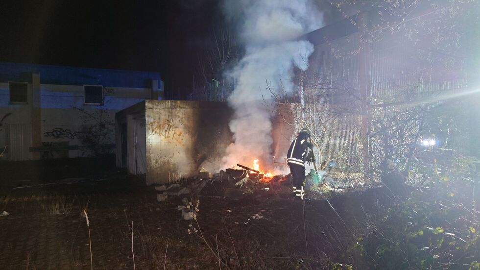 Brand am alten Praktiker