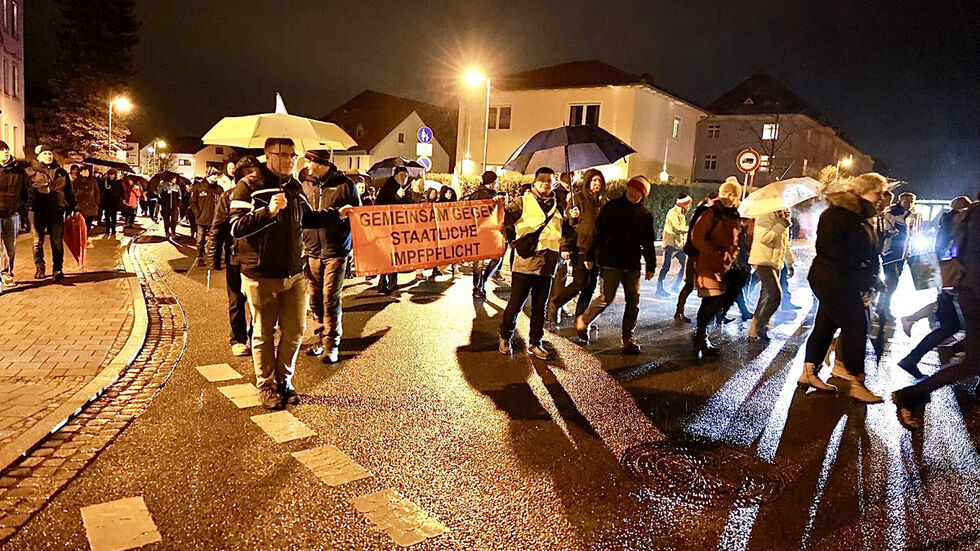 Proteste gab es auch in Heidenau