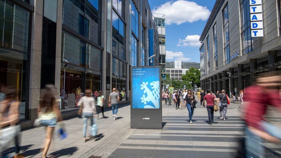 So sehen die neuen Werbeträger aus. (Fotomontage)