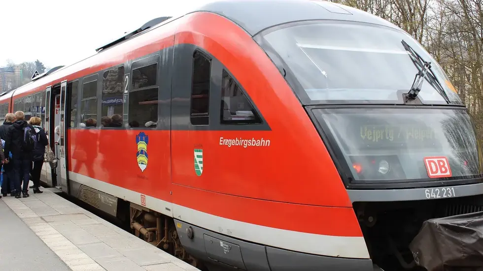 Ein Zug der Erzgebirgsbahn. Ein Zug der Erzgebirgsbahn.