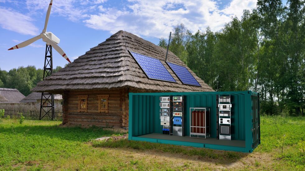 Forscher des Fraunhofer-Instituts für Werkzeugmaschinen und Umformtechnik (IWU) in Chemnitz haben eine neue Anlage zur Langzeitspeicherung von Energie entwickelt. Der Name: HyGrid. Sie passt in einen Container, wurde in Südafrika erfolgreich getestet. Forscher des Fraunhofer-Instituts für Werkzeugmaschinen und Umformtechnik (IWU) in Chemnitz haben eine neue Anlage zur Langzeitspeicherung von Energie entwickelt. Der Name: HyGrid. Sie passt in einen Container, wurde in Südafrika erfolgreich getestet.