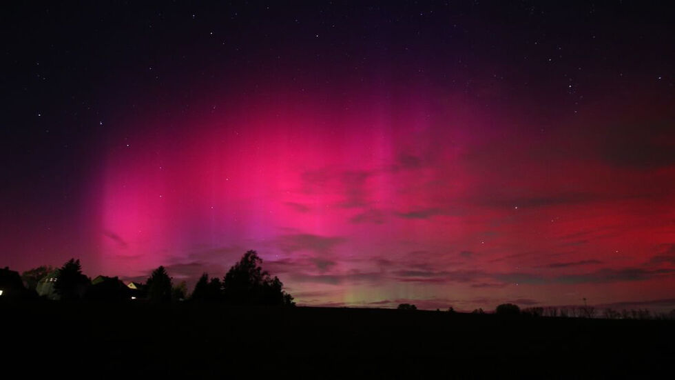 Hier der Blick aus Chemnitz Ebersdorf.