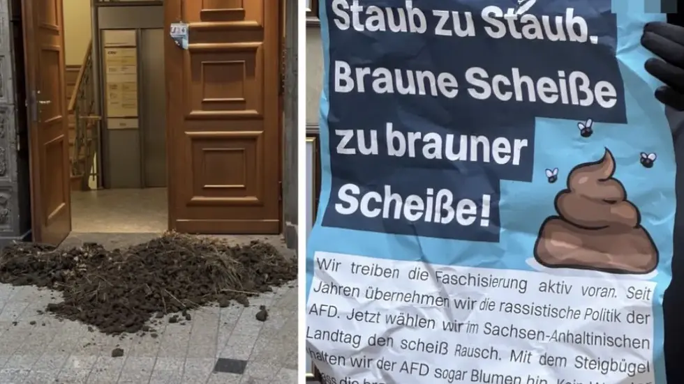 Die CDU hat den Kack-Anschlag auf ihren sozialen Netzwerk gepostet.
