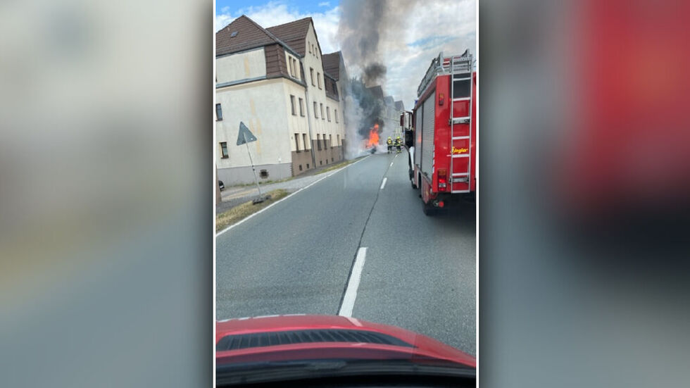 Der PKW wurde stark beschädigt