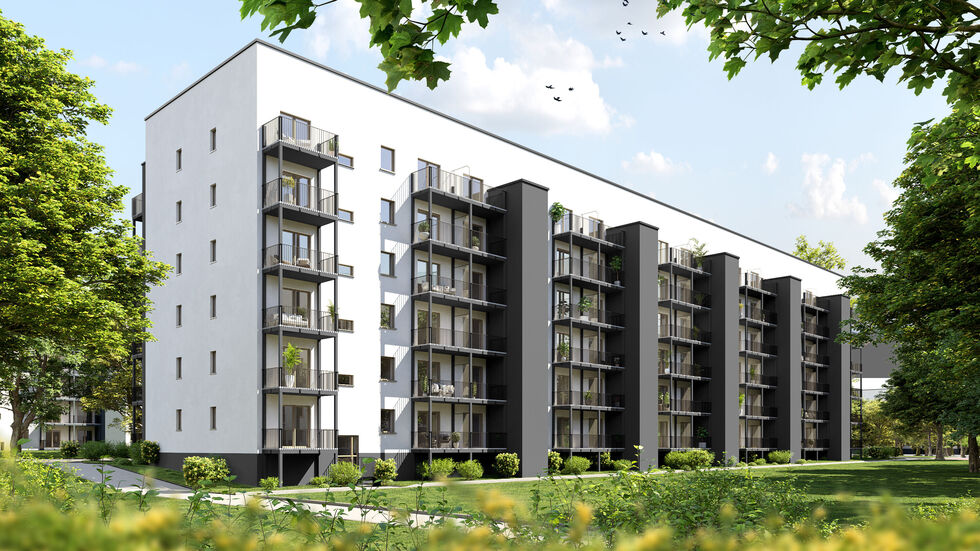 Otto-Riedel-Straße 1-11 in absehbarer Zeit, zumindest nach den Plänen des Bauträgers