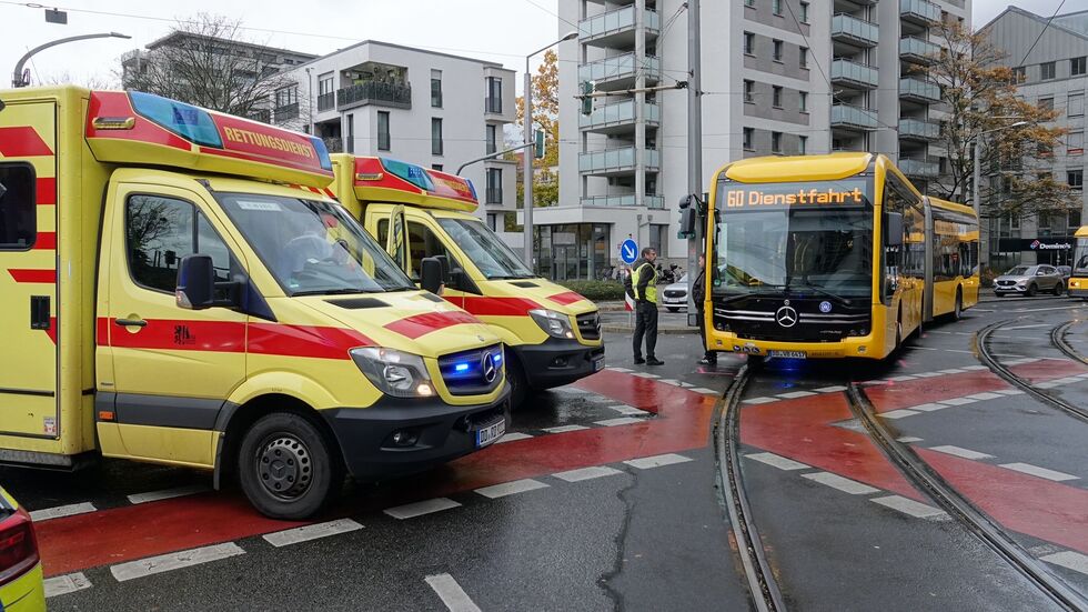 Der Unfall im Kreuzungsbereich.