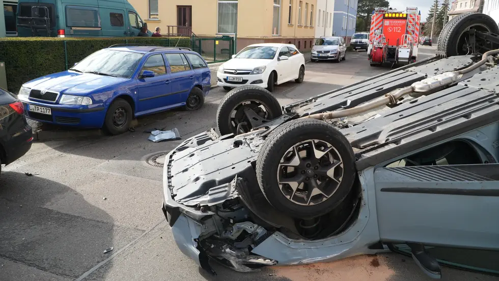 Die Unfallstelle aus einer anderen Perspektive.