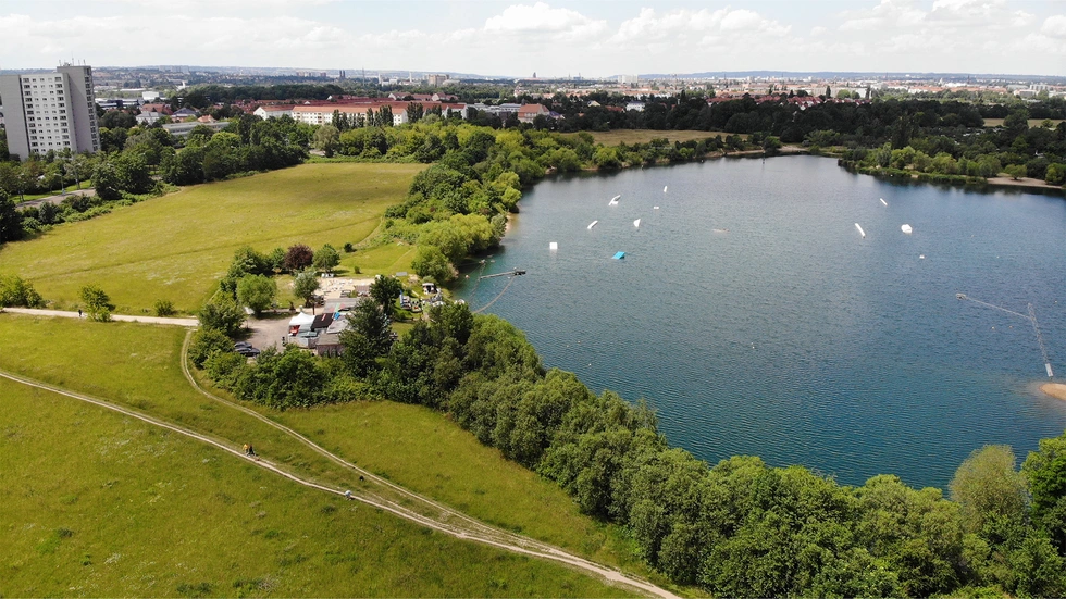 Der Kiessee in Leuben soll bis 2033 zum Naherholungsgebiet für die Dresdner werden Der Kiessee in Leuben soll bis 2033 zum Naherholungsgebiet für die Dresdner werden