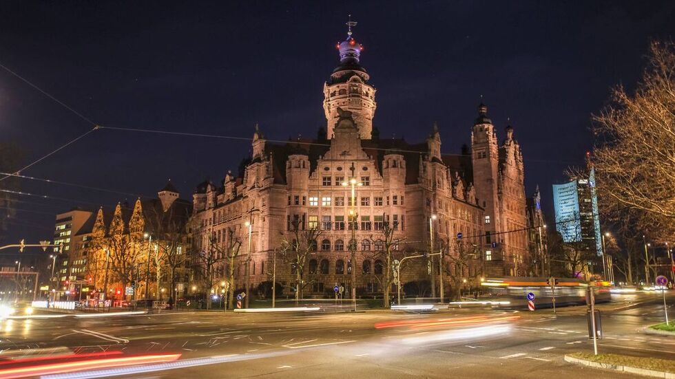Das Neue Rathaus in Leipzig, hier tagt der Stadtrat einmal pro Monat.